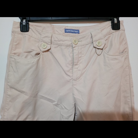 Khaki Mid Length Pants. - Picture 4 of 9